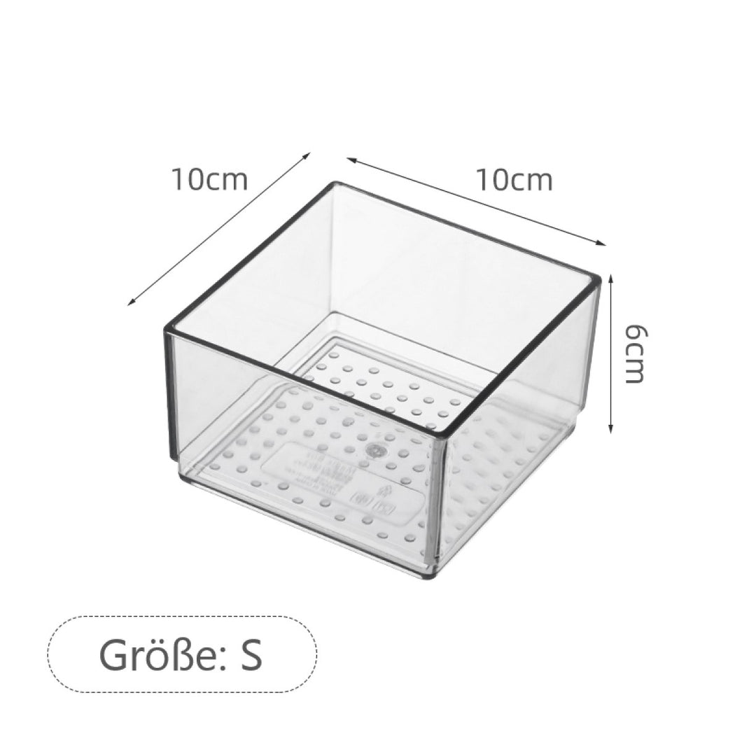 Creliv Schubladeneinsatz Besteckkasten, Aufbewahrungsboxen für Küche, Schubladen Ordnungssystem